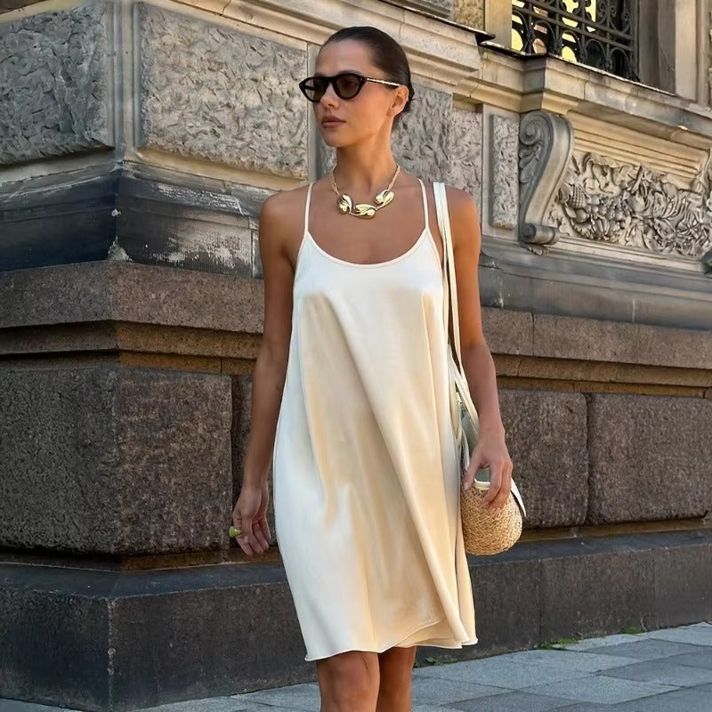 Summer Satin Dress